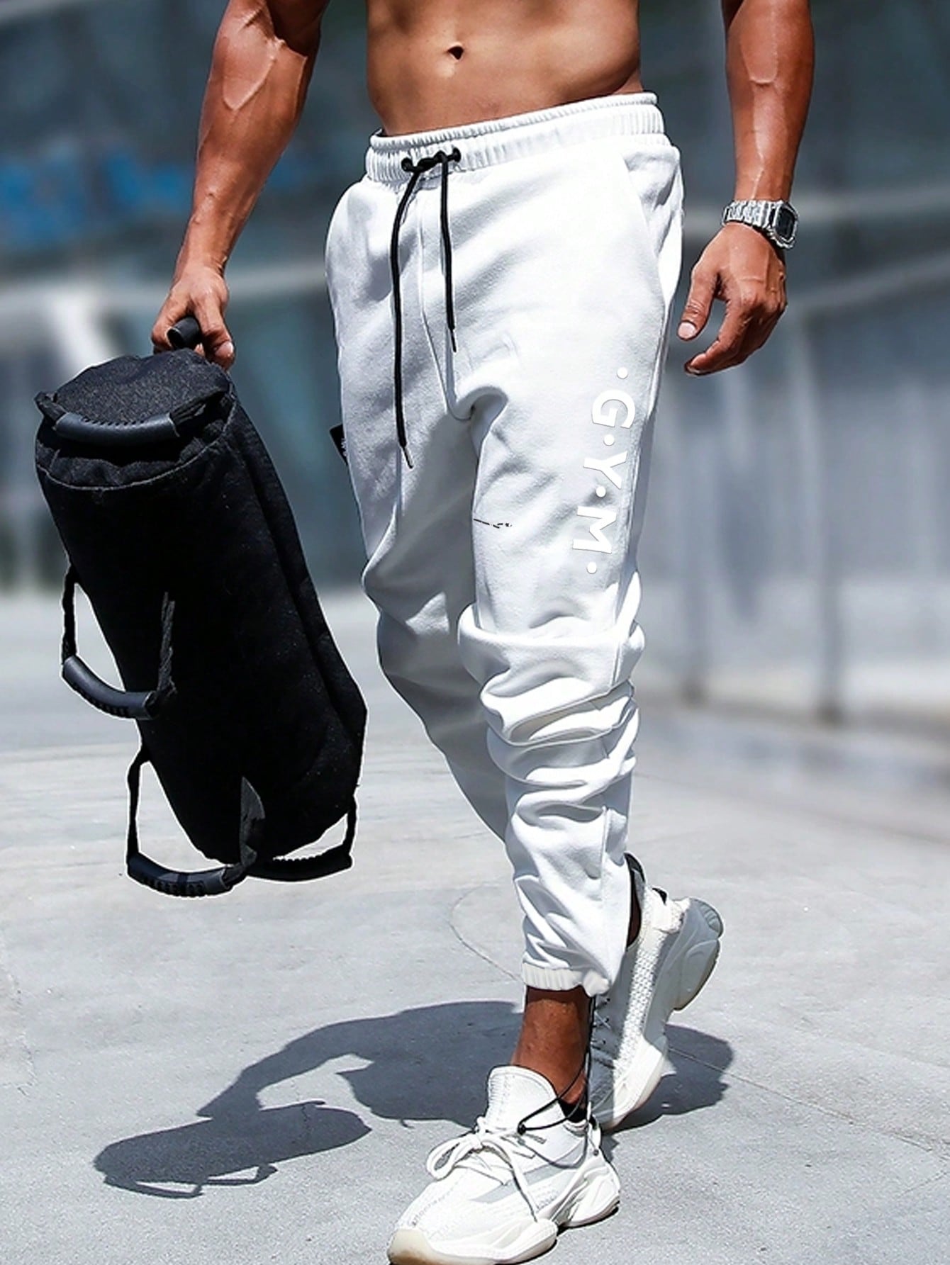 Мужские спортивные шорты с буквенным принтом тай-дай, белый шорты с принтом тай энд дай m разноцветный