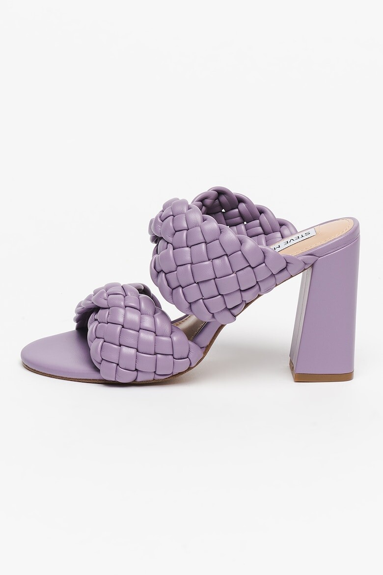 

Сандалии из перекрученной экокожи с плетеным узором Steve Madden, фиолетовый