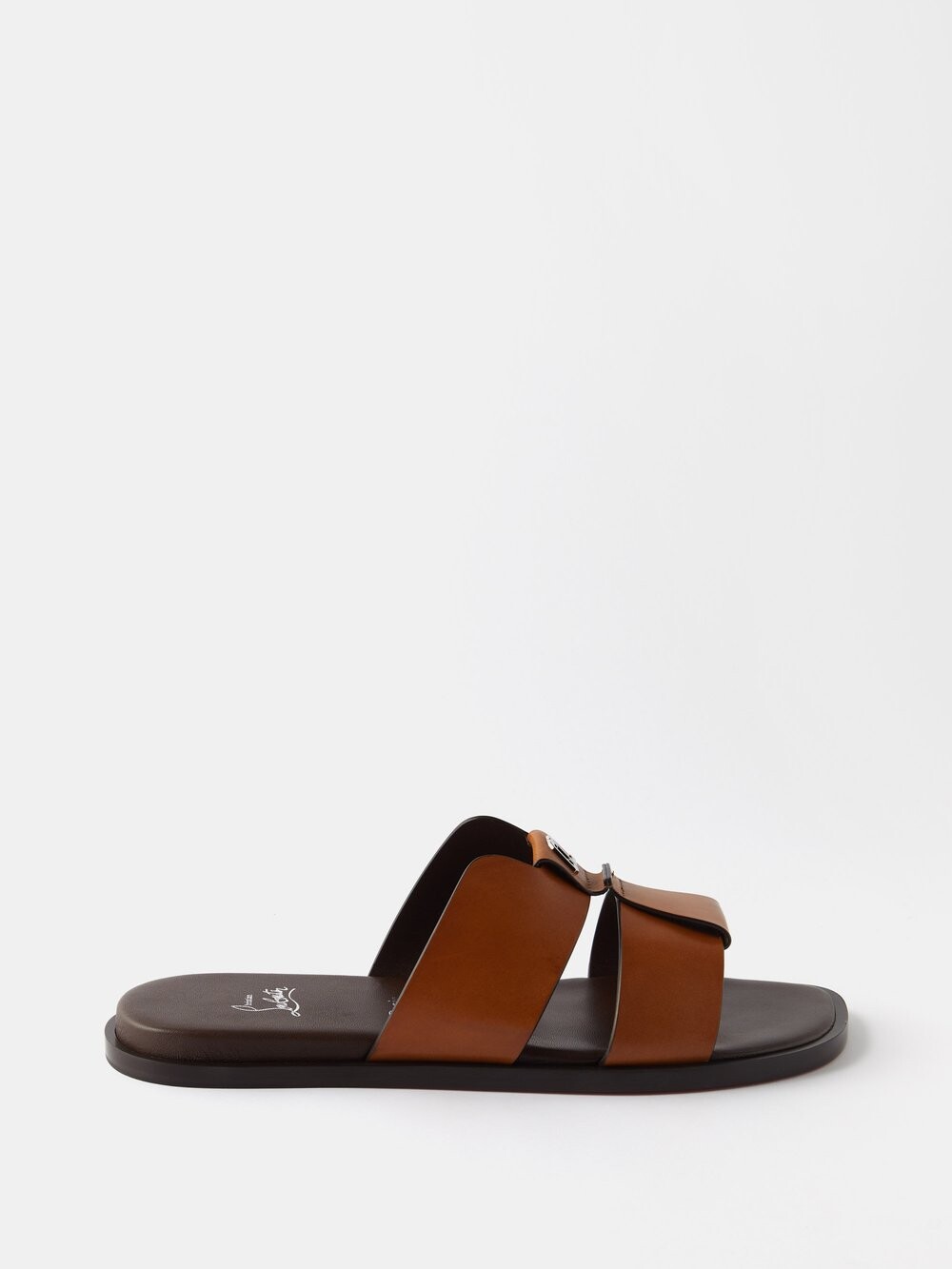 

Кожаные сандалии loubi be Christian Louboutin, коричневый