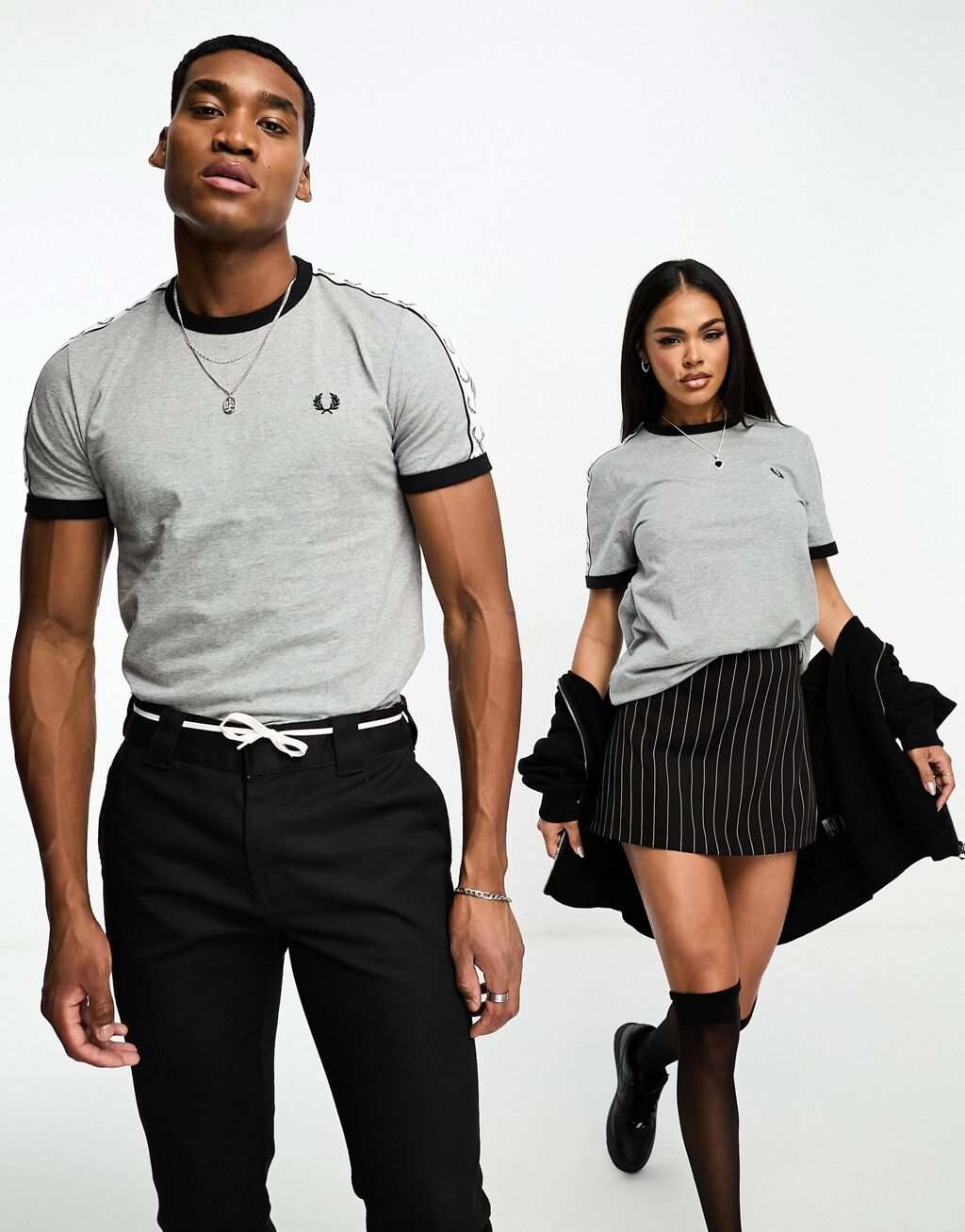 

Темно-серая футболка унисекс Fred Perry, Серый