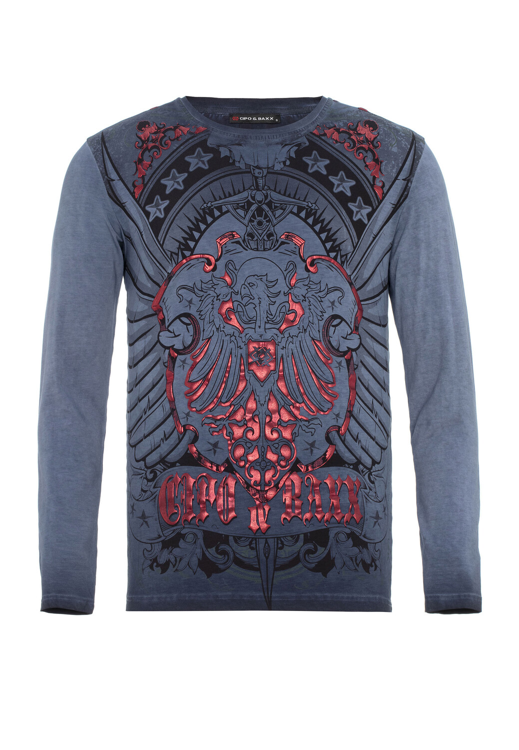 

Лонгслив Cipo & Baxx Langarmshirt, индиго