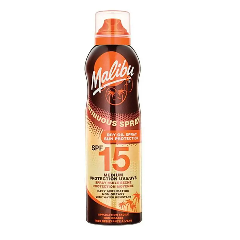 

Крем для тела Continuous Dry Oil Spray Spf15 Malibu, 175 мл