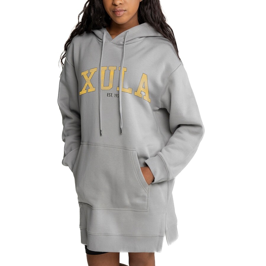 

Платье-худи Gameday Couture Xavier University Of Louisiana Gold Rush, серый