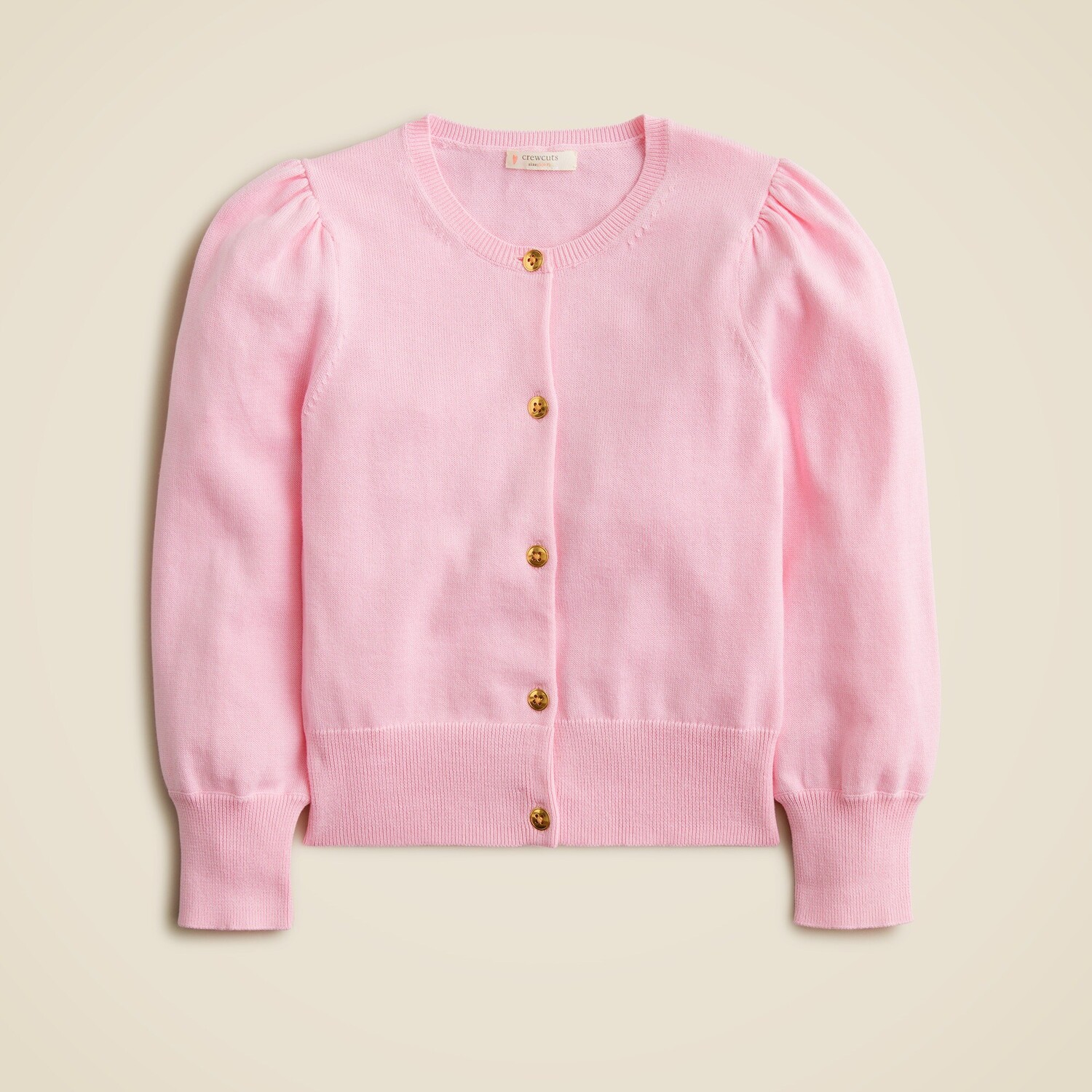 

Кардиган-Свитер с рукавами-фонариками для девочек J.Crew, розовый