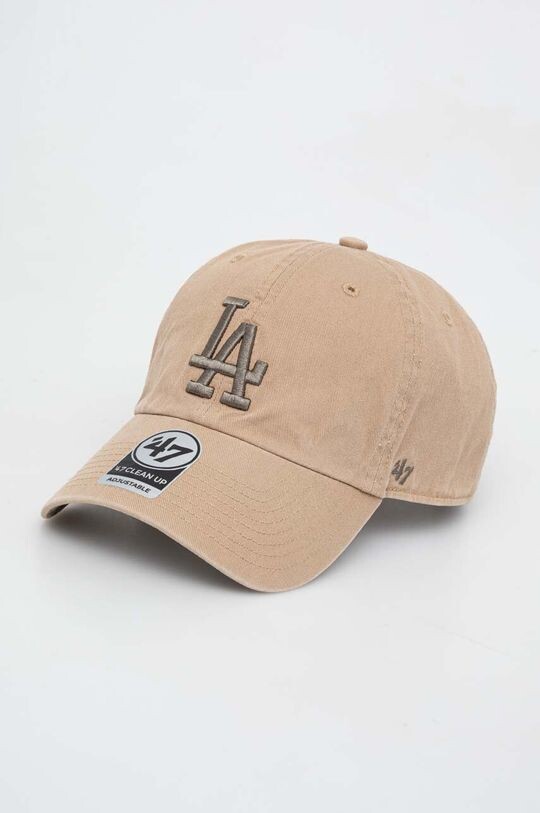 

Хлопковая бейсболка MLB Los Angeles Dodgers 47brand, бежевый