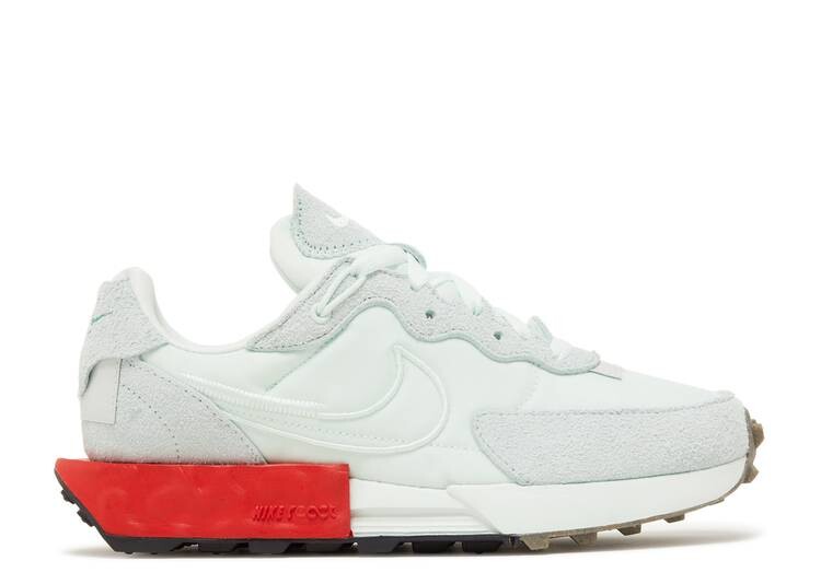 

Кроссовки Nike WMNS FONTANKA WAFFLE 'BARELY GREEN UNIVERSITY RED', зеленый