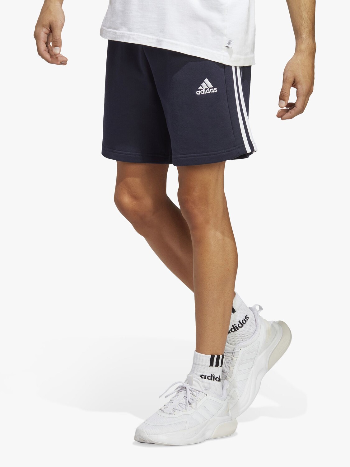 

Шорты adidas French Terry с 3 полосками, цвет Legend Ink