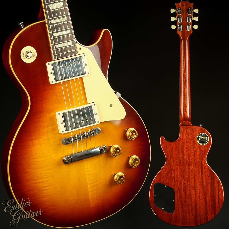 Электрогитара Gibson Custom Shop PSL '58 Les Paul Standard Reissue VOS Vintage Cherry Teaburst электрогитара gibson custom shop 61 les paul sg standard reissue 2023 vos cherry red