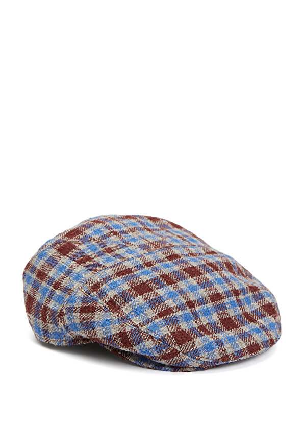 цена Мужская льняная шляпа с цветными блоками и клетчатым узором Doria