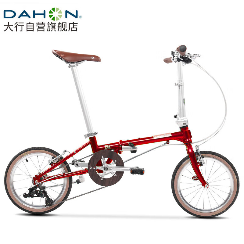 

Складной велосипед DAHON DAHON 16-дюймовый 5-скоростной ретро-велосипед из хромомолибденовой стали HAC653 Китайский красный