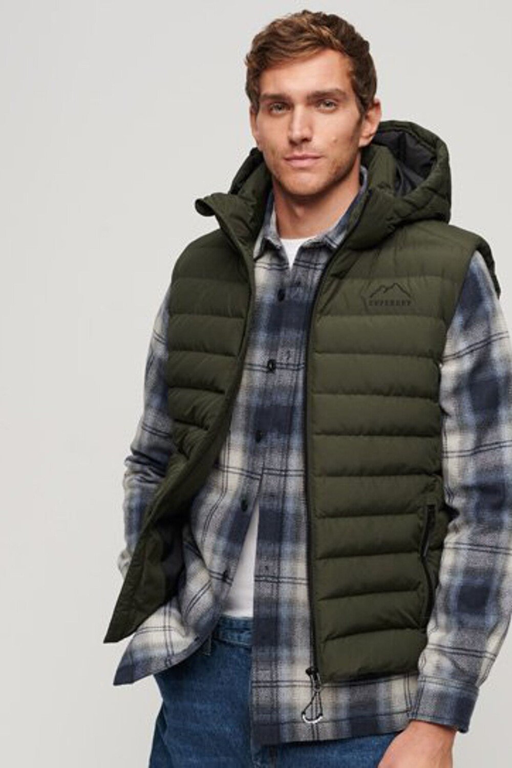 

Спортивная майка Fuji с капюшоном Superdry, зеленый