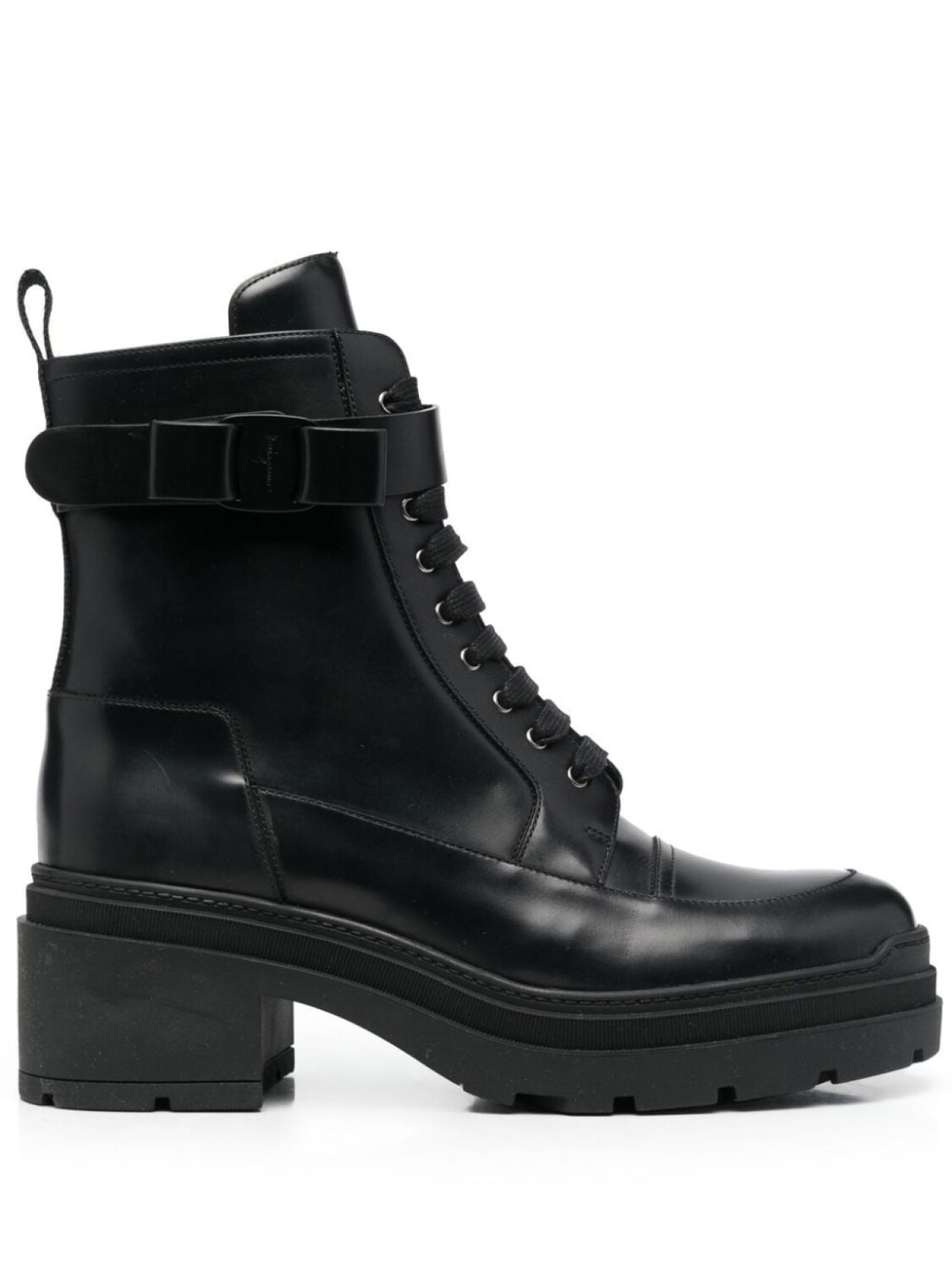 

Ferragamo ботинки на шнуровке, черный
