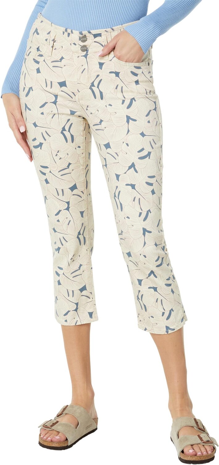 

Брюки Chloe Capris Hollywood Waistband Slits NYDJ, цвет Alpine Basin