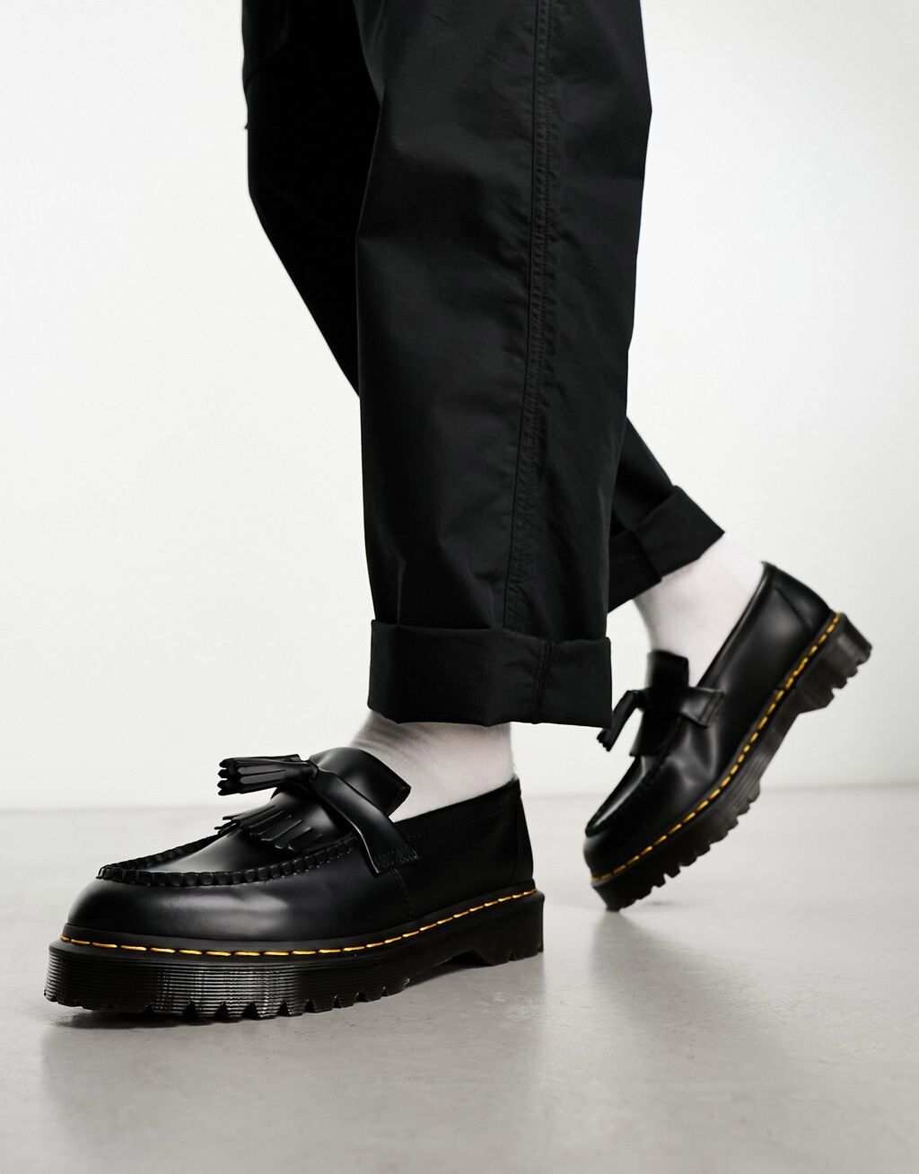 

Черные гладкие лоферы Dr Martens Adrian Bex, Черный