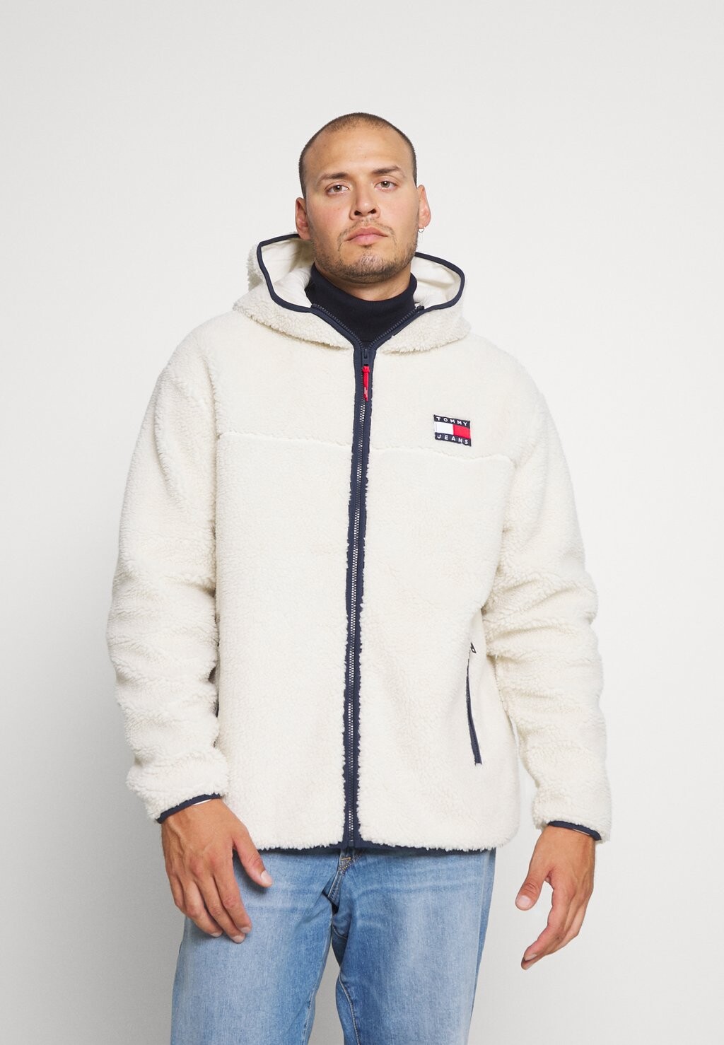 

Флисовая куртка ZIP THRU HOODIE Tommy Hilfiger, экрю