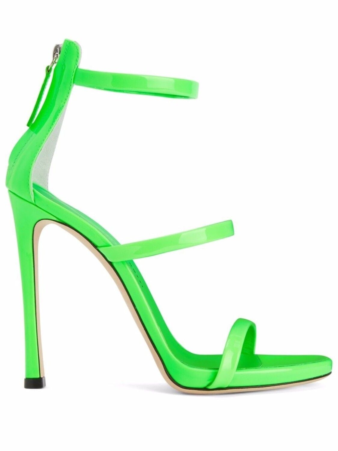 

Giuseppe Zanotti лакированные босоножки Harmony, зеленый