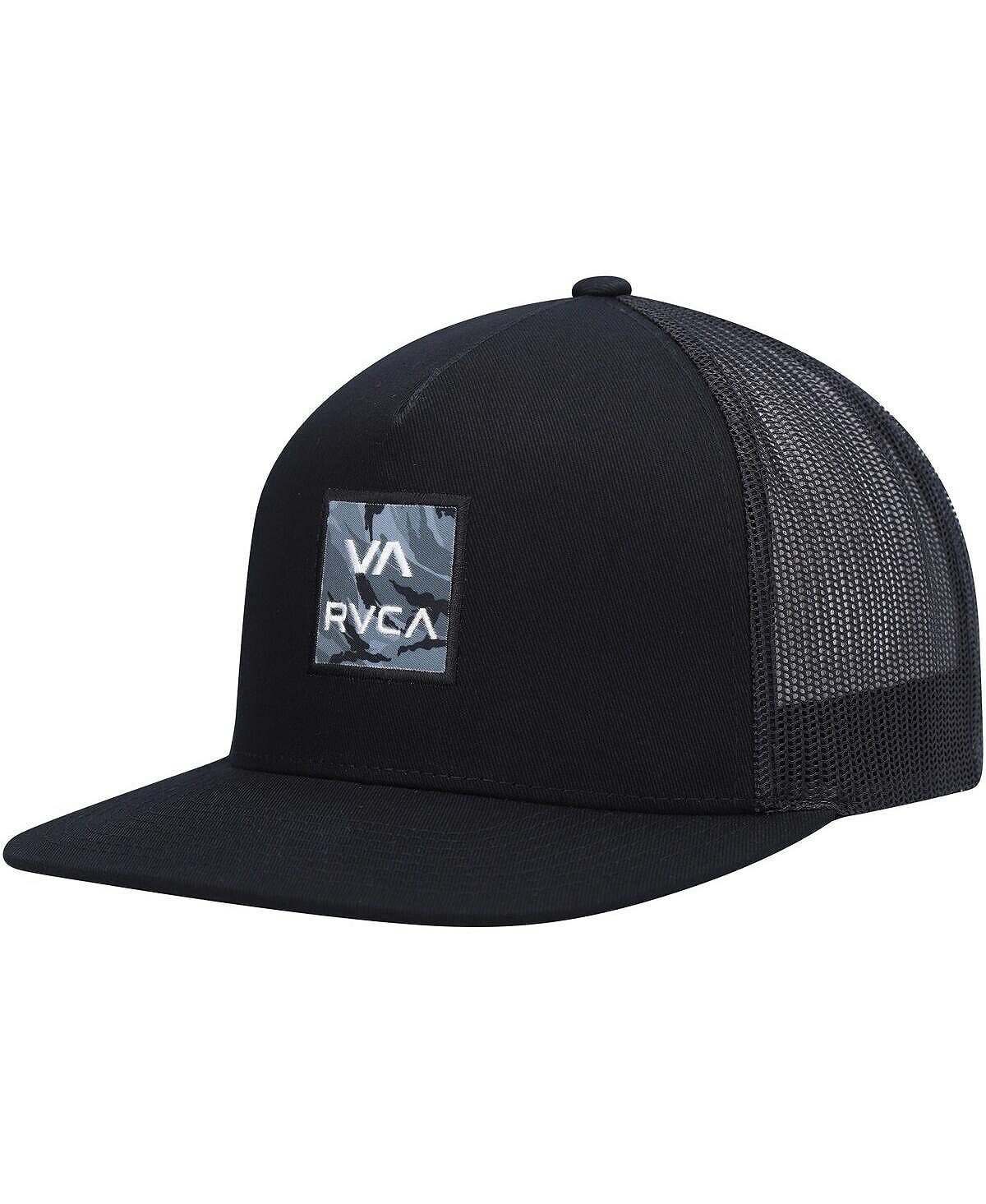 

Мужская черная кепка Trucker Snapback с принтом Wordmark VA ATW RVCA