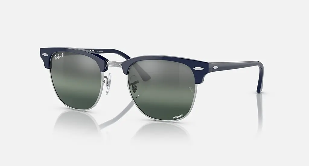 

Солнцезащитные очки Ray-Ban CLUBMASTER CHROMANCE, серебристый/синий