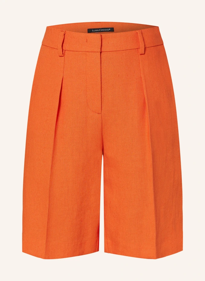 Льняные шорты Luisa Cerano, оранжевый