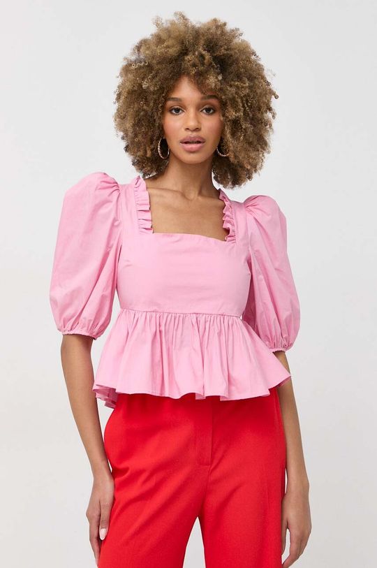 Блузка Darine из хлопка Custommade, розовый