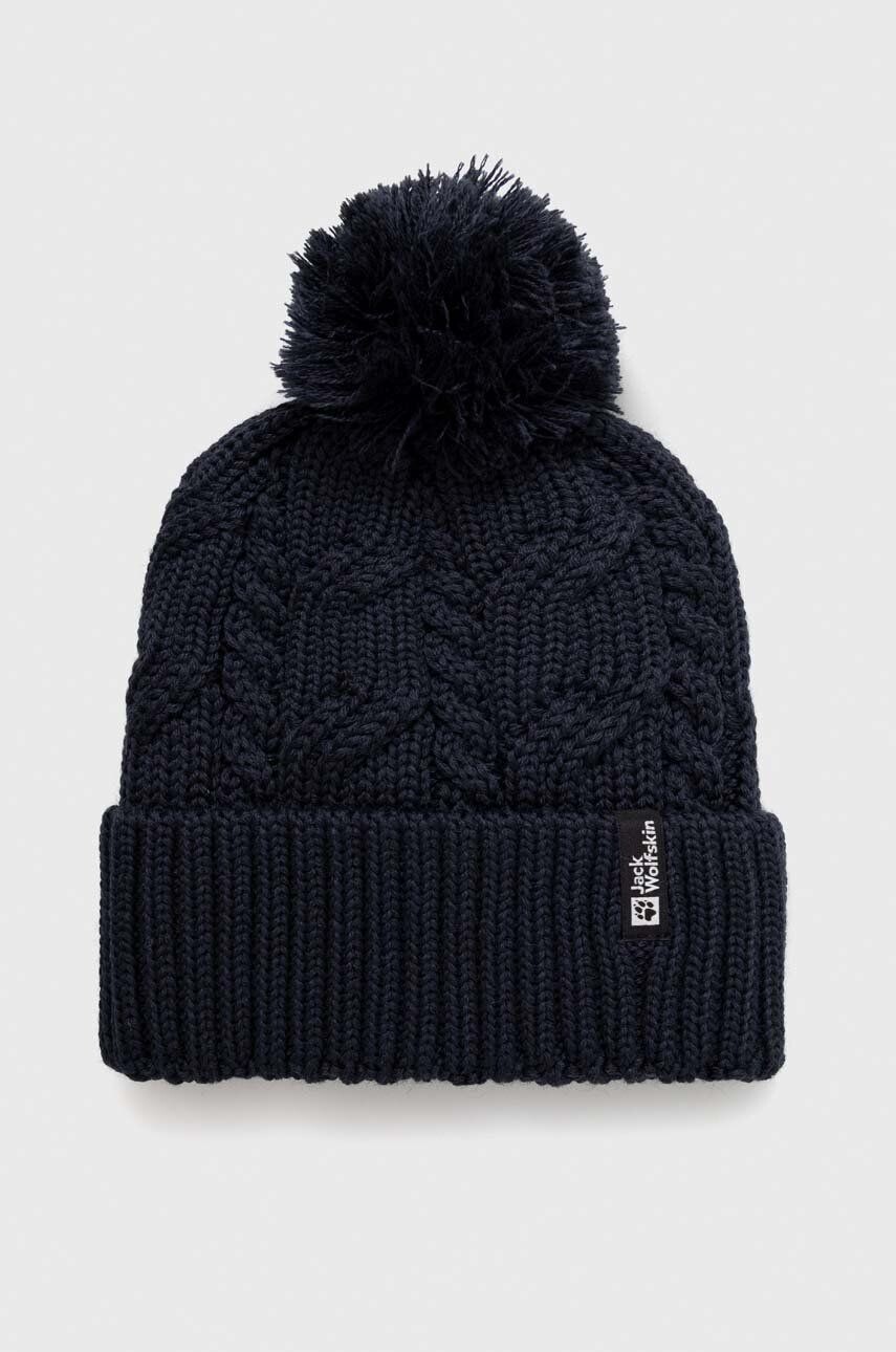 

Кепка Jack Wolfskin с помпоном, темно-синий