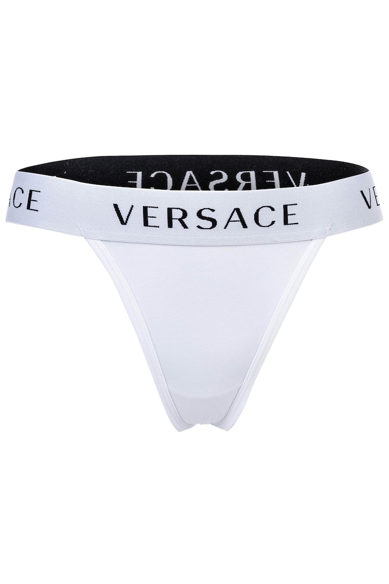 

Стринги с логотипом на талии Versace, белый