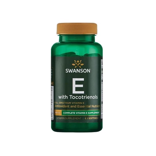 Swanson Health Products, Full Spectrum E с токотриенолами, пищевая добавка, 60 капсул