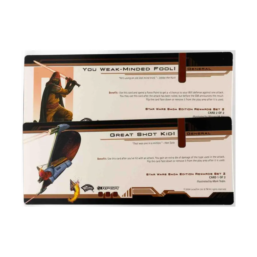 

Набор наград Star Wars Saga Edition 2, Dungeons & Dragons (4th Edition) - D&D Encounters, Worldwide Gameday, & Other Promotional Items