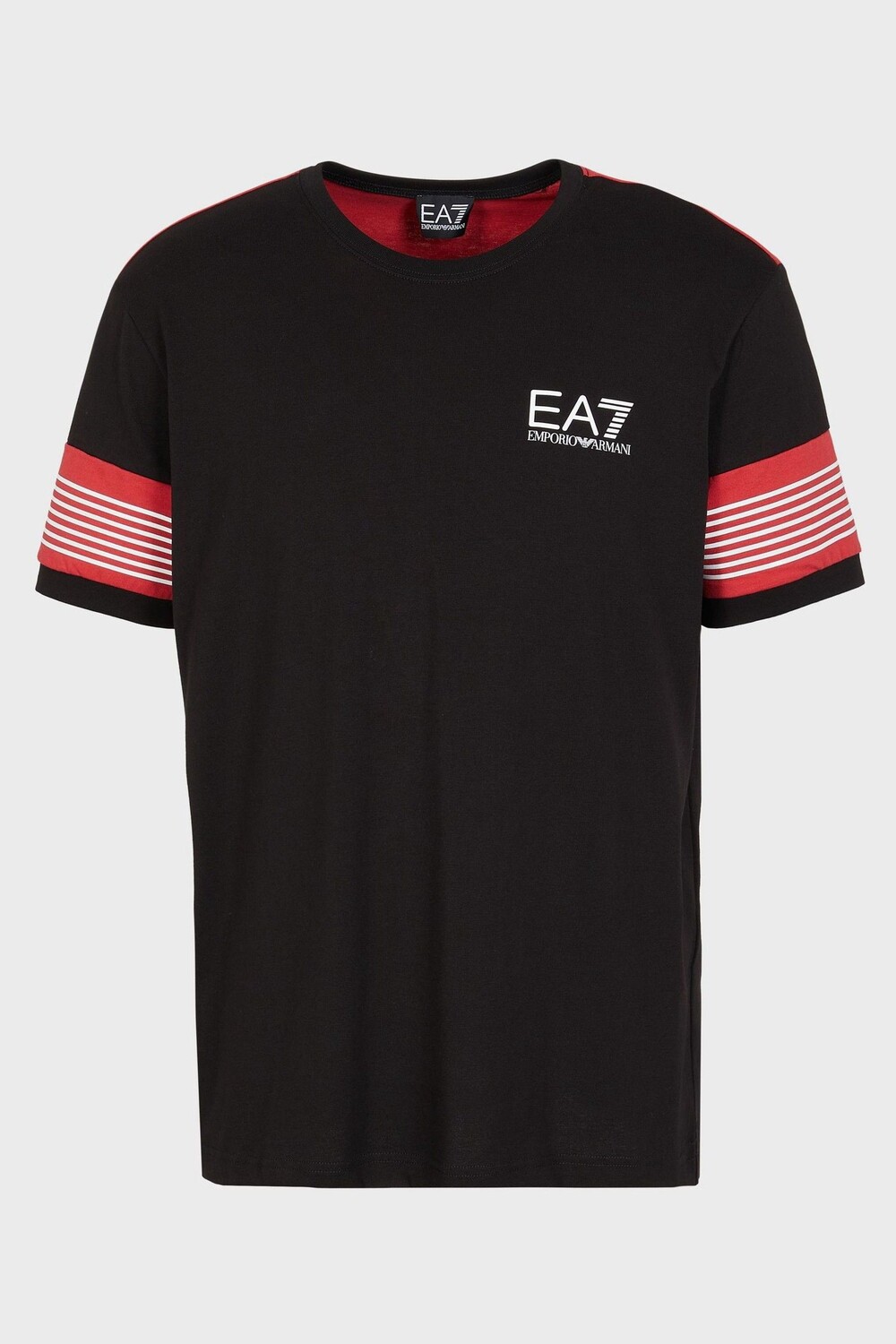

Черная футболка Emporio Armani Collegiate EA7, черный