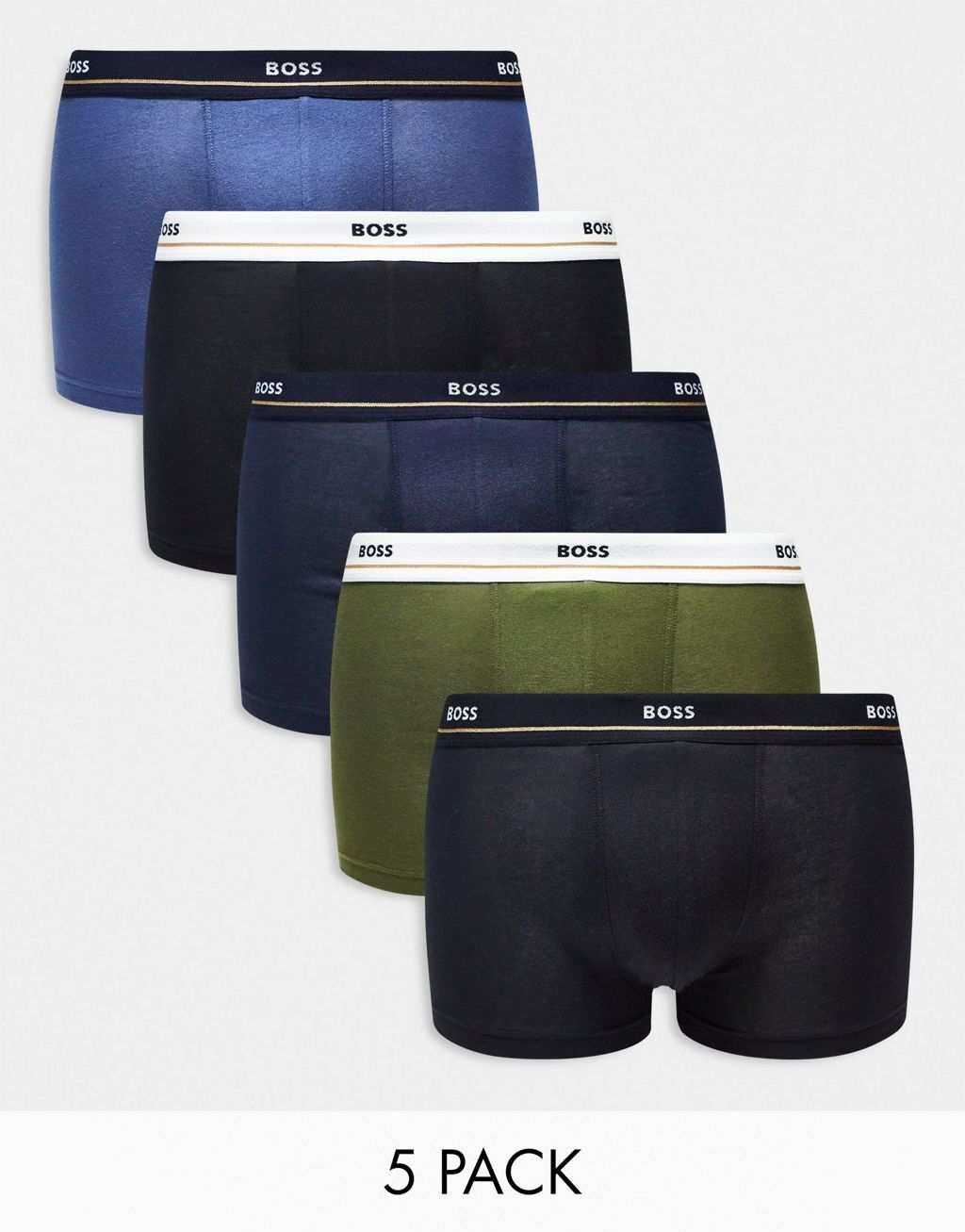 

Набор из пяти плавок Boss Bodywear Essential с контрастными поясами