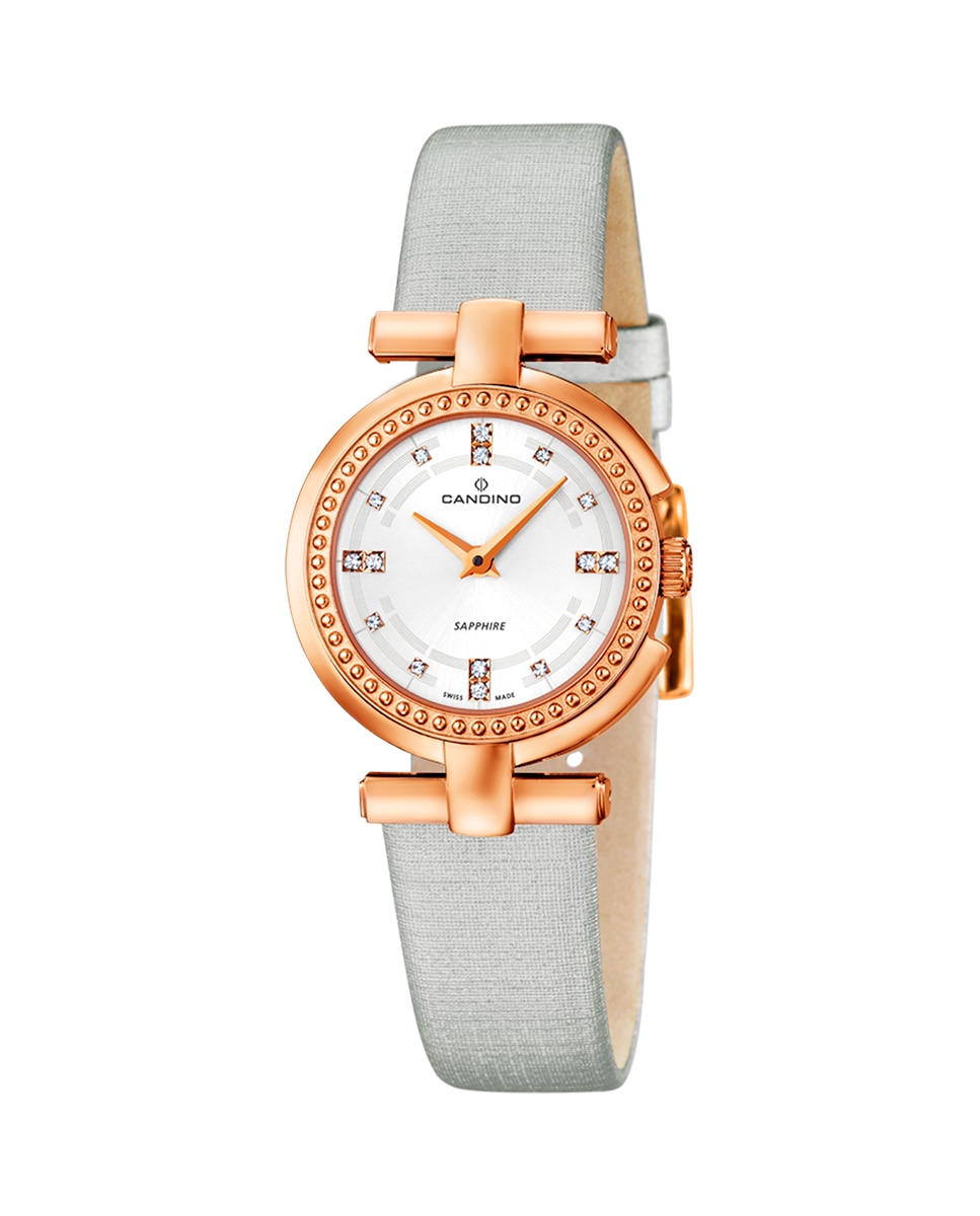 C4562/1 Lady Petite серые кожаные женские часы Candino, серый