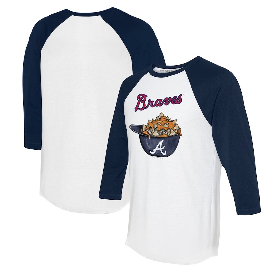 

Футболка с длинным рукавом Tiny Turnip Atlanta Braves, белый
