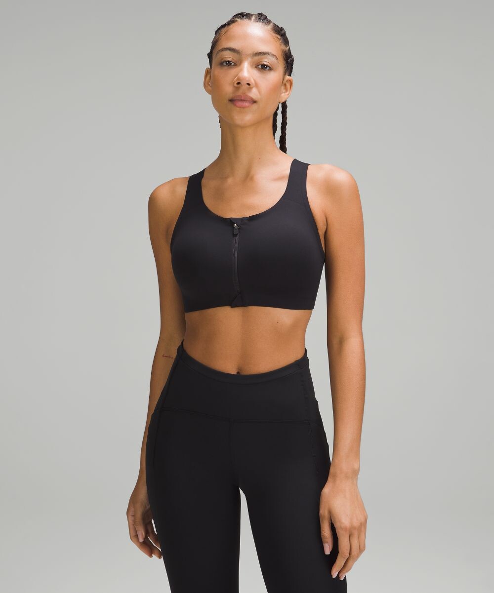 

Бюстгальтер Enlite с молнией спереди Lululemon, черный