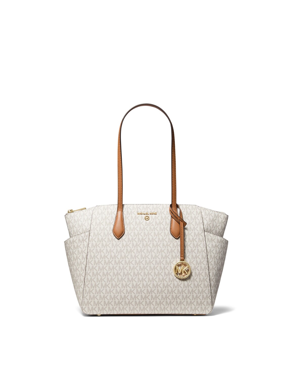 

Сумка-тоут с логотипом Marilyn M Michael Michael Kors, цвет Vanilla/Acorn