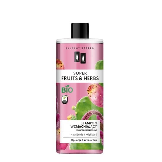 

Укрепляющий шампунь опунция и амарант, 500 мл AA, Super Fruits & Herbs