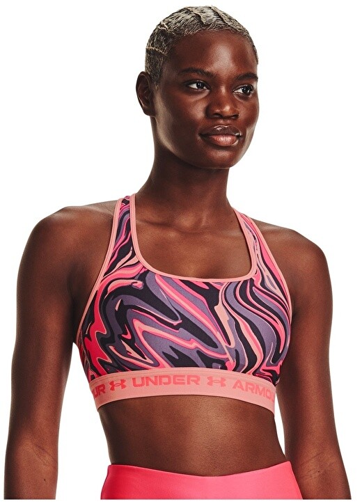 

Розовый женский спортивный бюстгальтер Under Armour