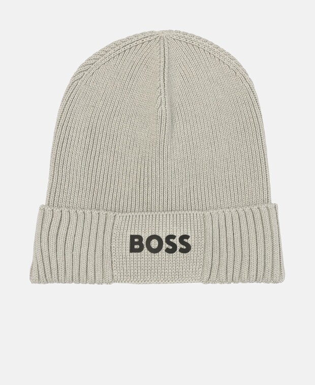 

Вязаная шапка Boss, серый