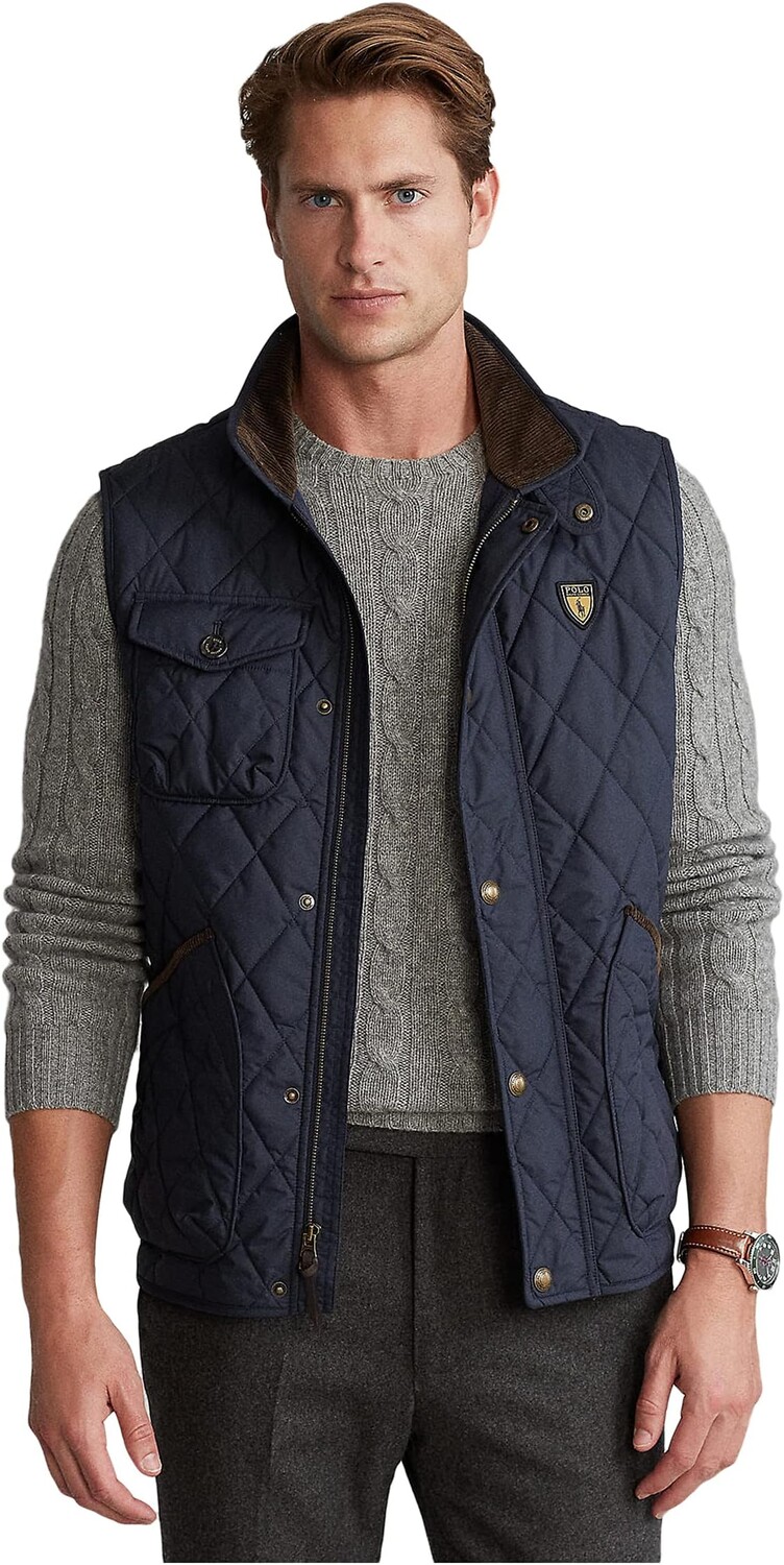 

Водоотталкивающий стеганый жилет Polo Ralph Lauren, цвет College Navy