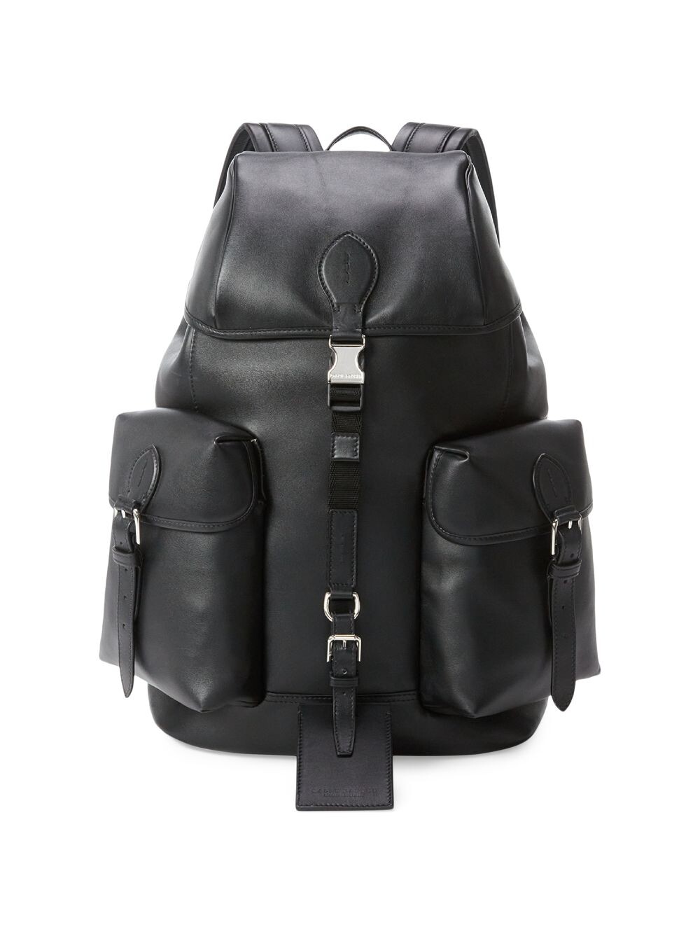 

Мягкий кожаный рюкзак Ralph Lauren Purple Label, черный