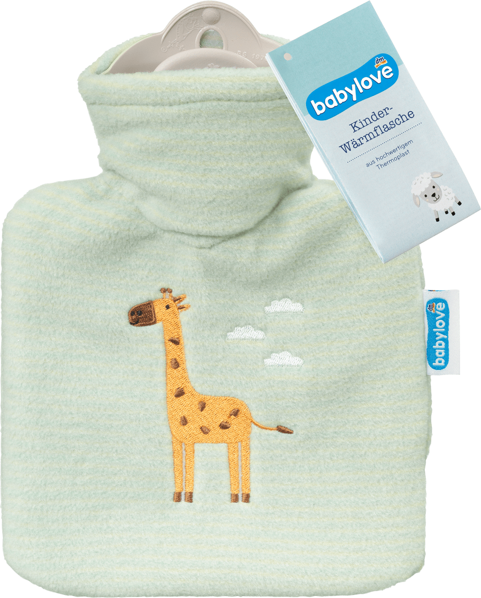 Детская грелка жираф зелено-желтые полоски 1 шт. babylove