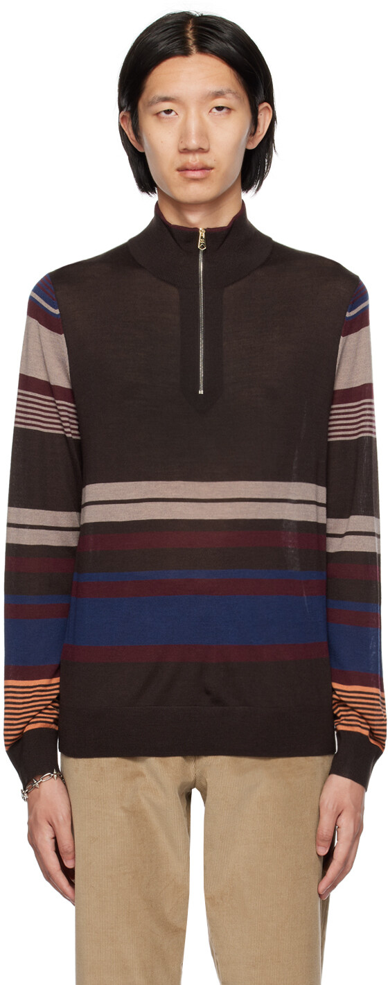 

Пол Смит коричневый полосатый свитер Paul Smith