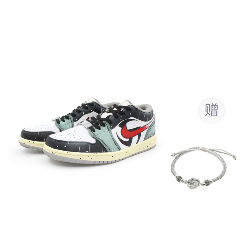 

Кроссовки Air Jordan 1 Vintage Basketball Shoes Women's Low-top Dark Green, темно-зеленый