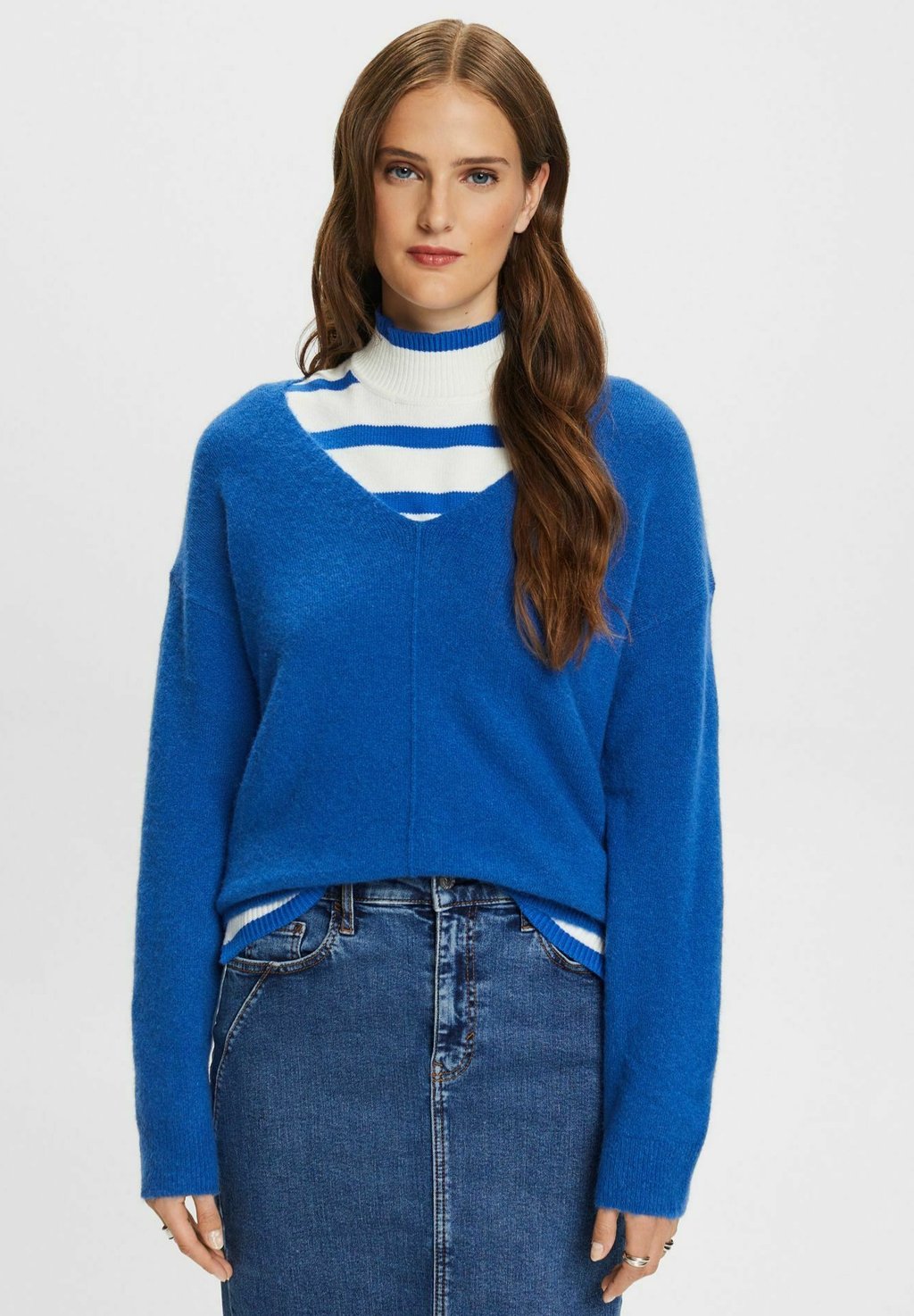 Вязаный свитер Esprit, цвет bright blue 5