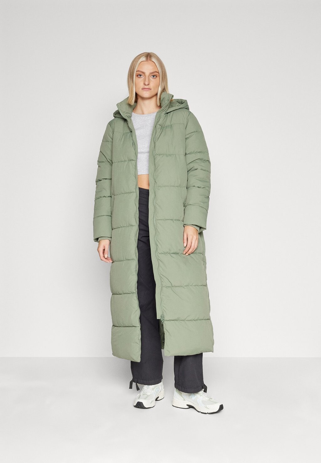 

Зимнее пальто PCKATJA LONG PUFFER JACKET Pieces, морские брызги