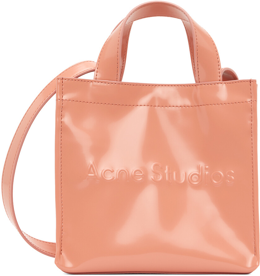 

Розовая мини-сумка с логотипом Salmon Acne Studios