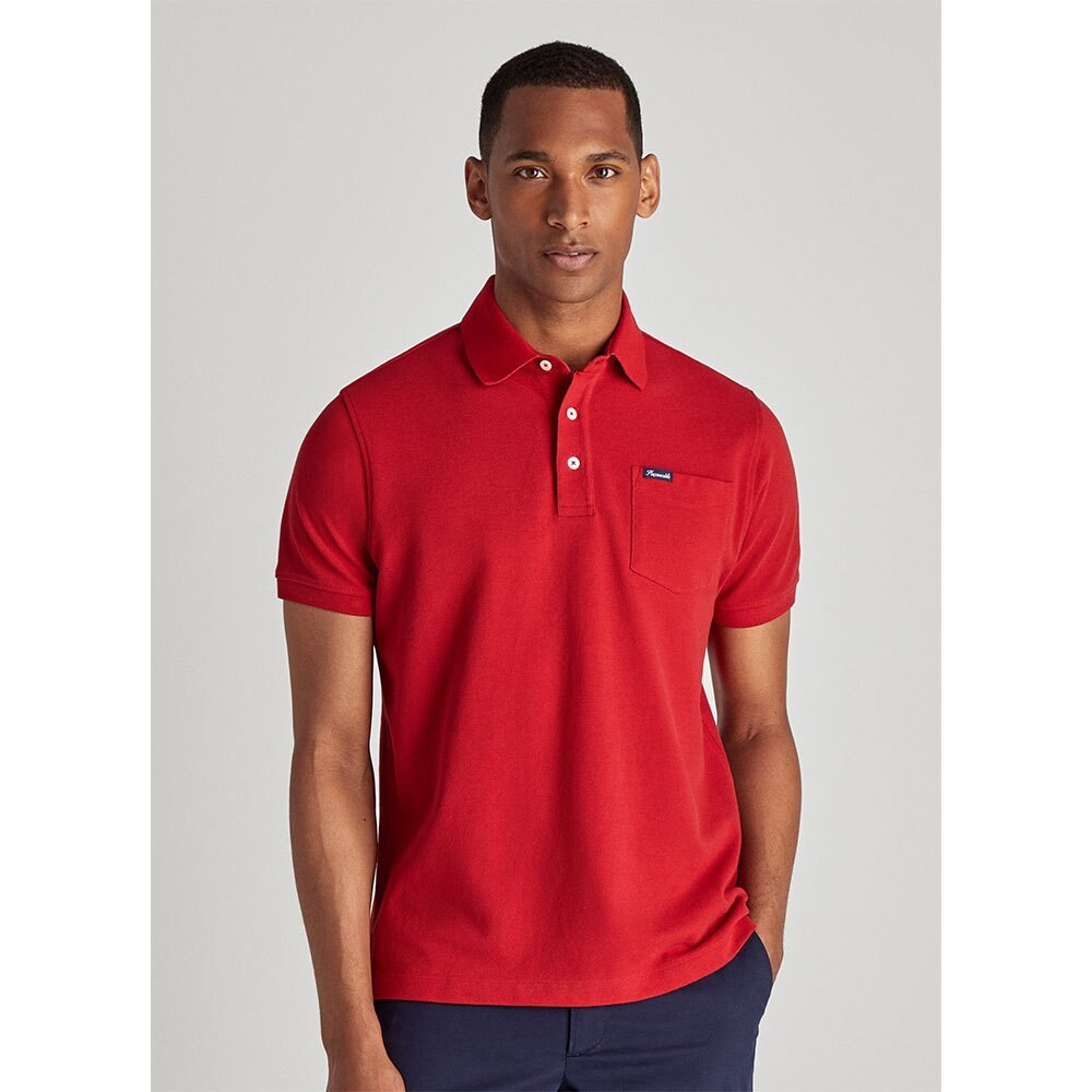 

Поло Façonnable Basic Pocket, красный