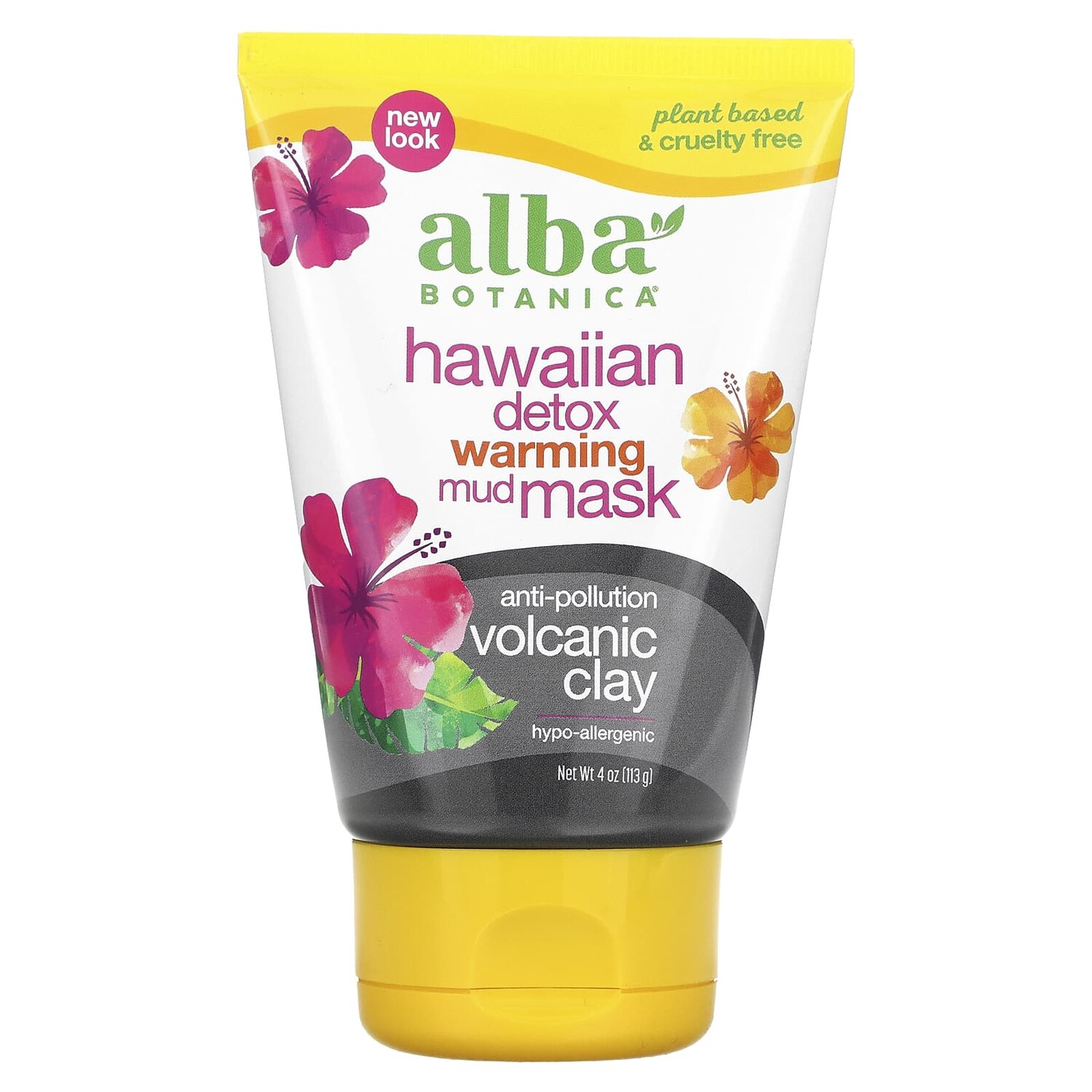 

Hawaiian Detox согревающая грязевая маска, 113 г (4 унции), Alba Botanica