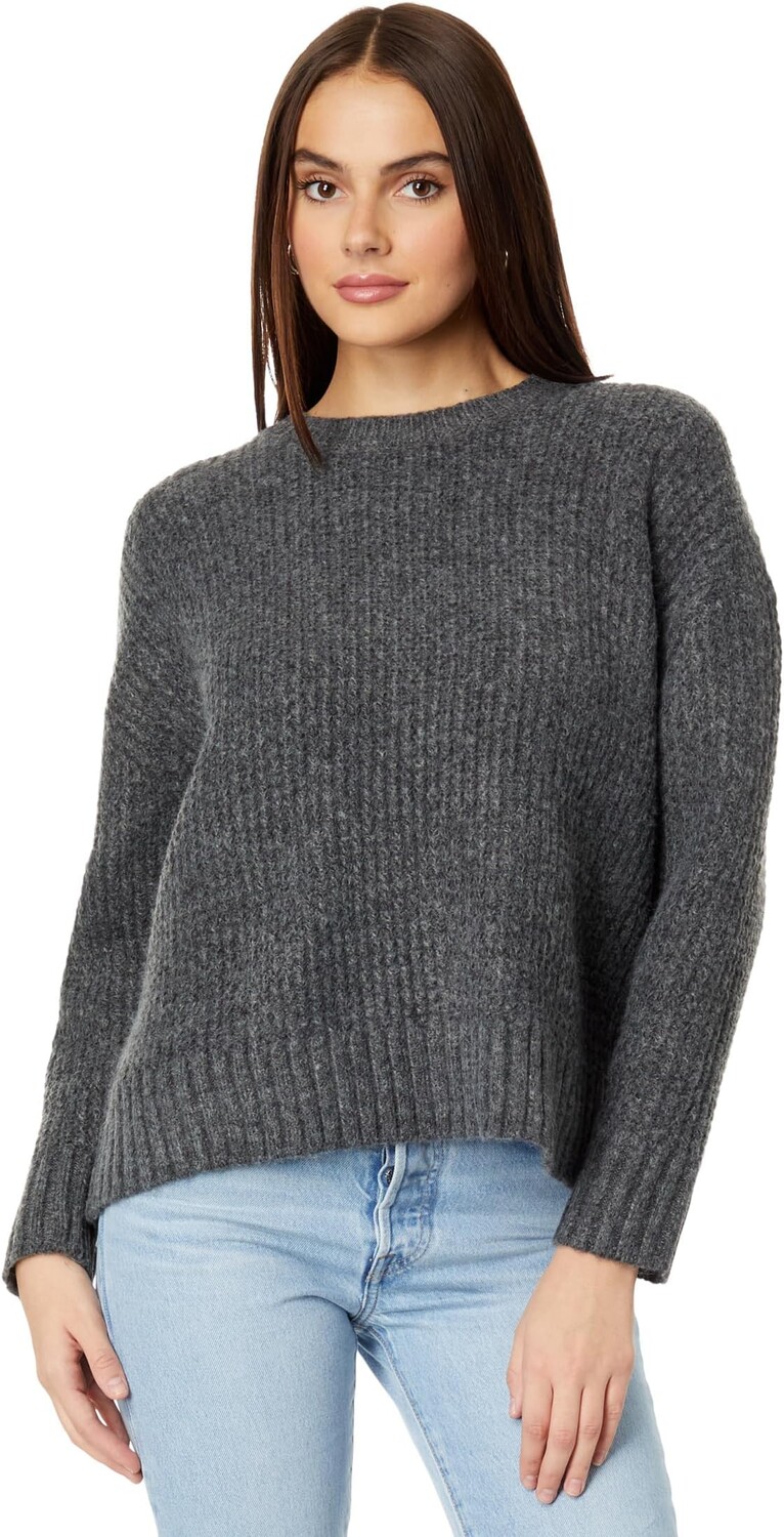 

Свитер Crew Neck With Waffle Stretch Vince Camuto, цвет Medium Heather Grey