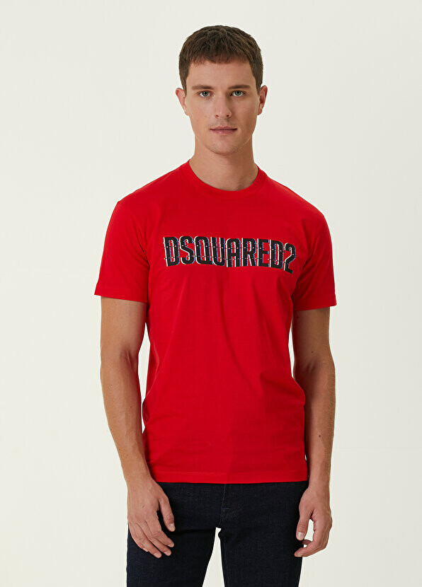 

Красная футболка с логотипом surfer gang Dsquared2, Красный