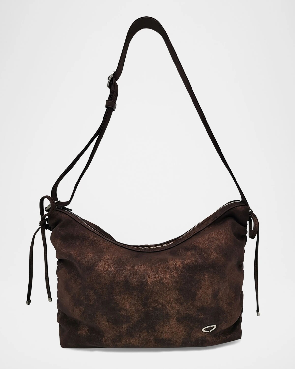 

Большая потертая сумка через плечо из холщовой ткани Rusty Oryany, цвет Copper Brown